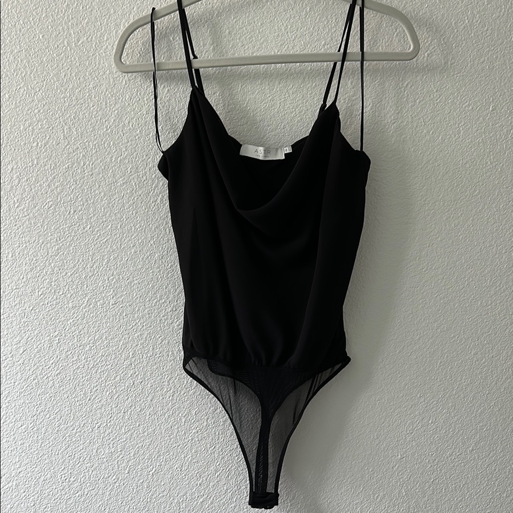 Astr Black Bodysuit